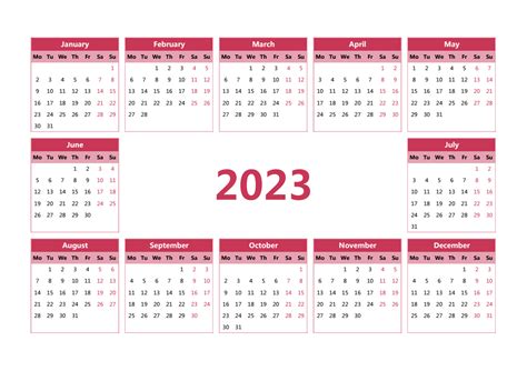 日歷2023|2023年日历全年表